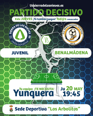PRIMER MATCH BALL PARA EL JUVENIL DE LA UD SIERRA DE LAS NIEVES