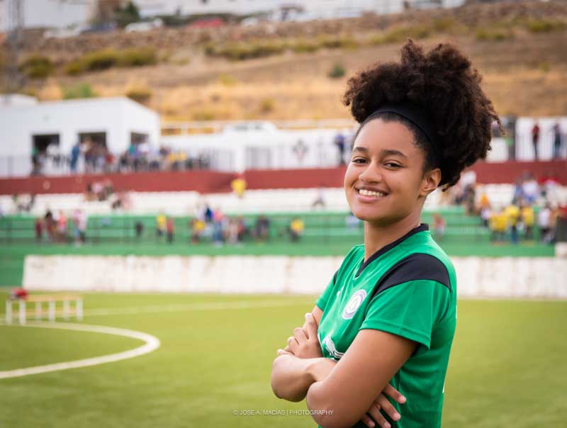 Equipo Femenino UnioÌ�n Deportiva Sierra de las Nieves Vs Marbella Promesas - Jugadora del municipio de Alozaina 1 - Adela