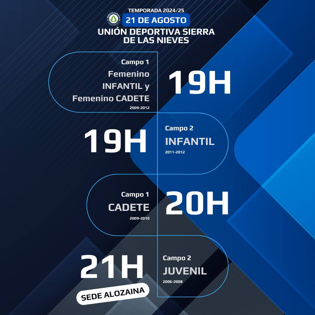 Arranca la Temporada 2024:25 en la Unión Deportiva Sierra de las Nieves