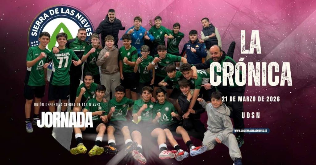 Jornada del 21 de marzo de 2026 - Homenaje a Pruden - DEP DESCANSA EN PAZ unión deportiva sierra de las nieves PRUDENLa Crónica de la UDSN